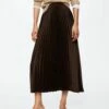 Jupe Plissée Satinée