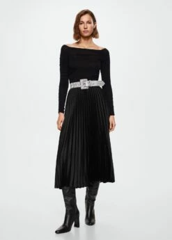 Jupe Plissée Satinée -New Trendy Shop 37095906 99 99999999 01