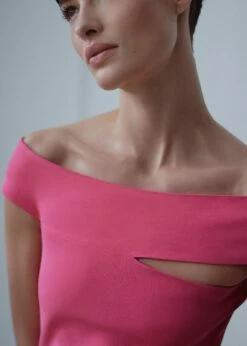 Robe Col Asymétrique -New Trendy Shop 47016716 81 D6