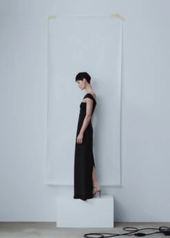 Robe Col Asymétrique -New Trendy Shop 47016716 99 D1