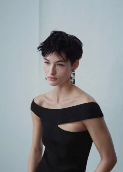 Robe Col Asymétrique -New Trendy Shop 47016716 99 D4