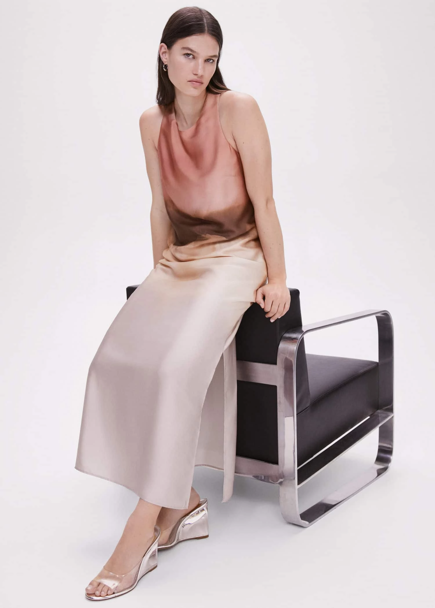 Robe Satinée Dos Croisé 12 Robe Satinée Dos Croisé – Image 12