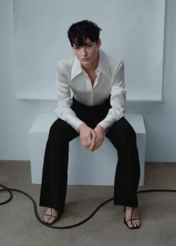 Pantalon Palazzo Détail Coutures -New Trendy Shop 47036716 99 D2