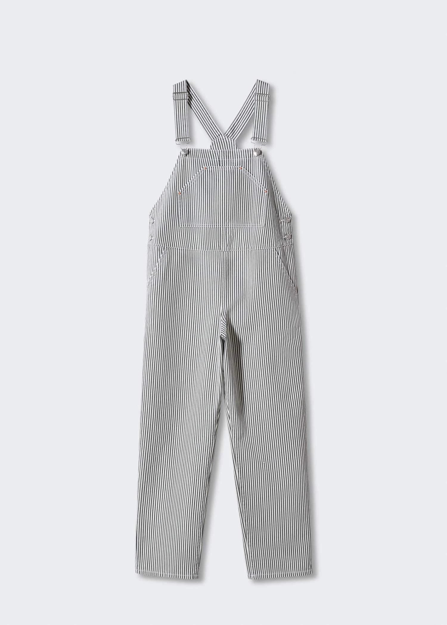 Salopette De Grossesse En Jean Rayures 7 Salopette De Grossesse En Jean Rayures – Image 7