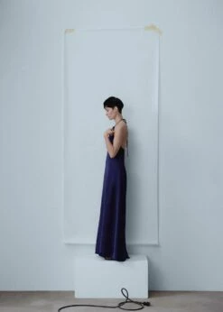 Robe En Satin à Col Rigide -New Trendy Shop 47076712 57 D4