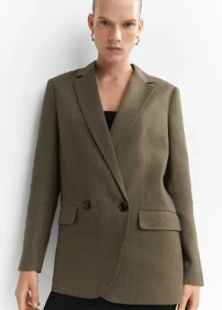 Veste Lin Oversize -New Trendy Shop 47078629 37 D2