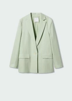 Veste Lin Oversize -New Trendy Shop 47078629 40 B