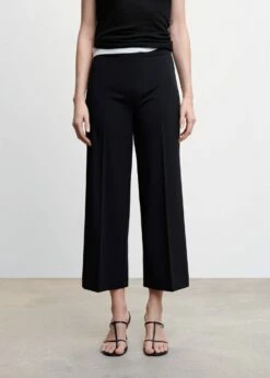 Pantalon Style Jupe-culotte Droit