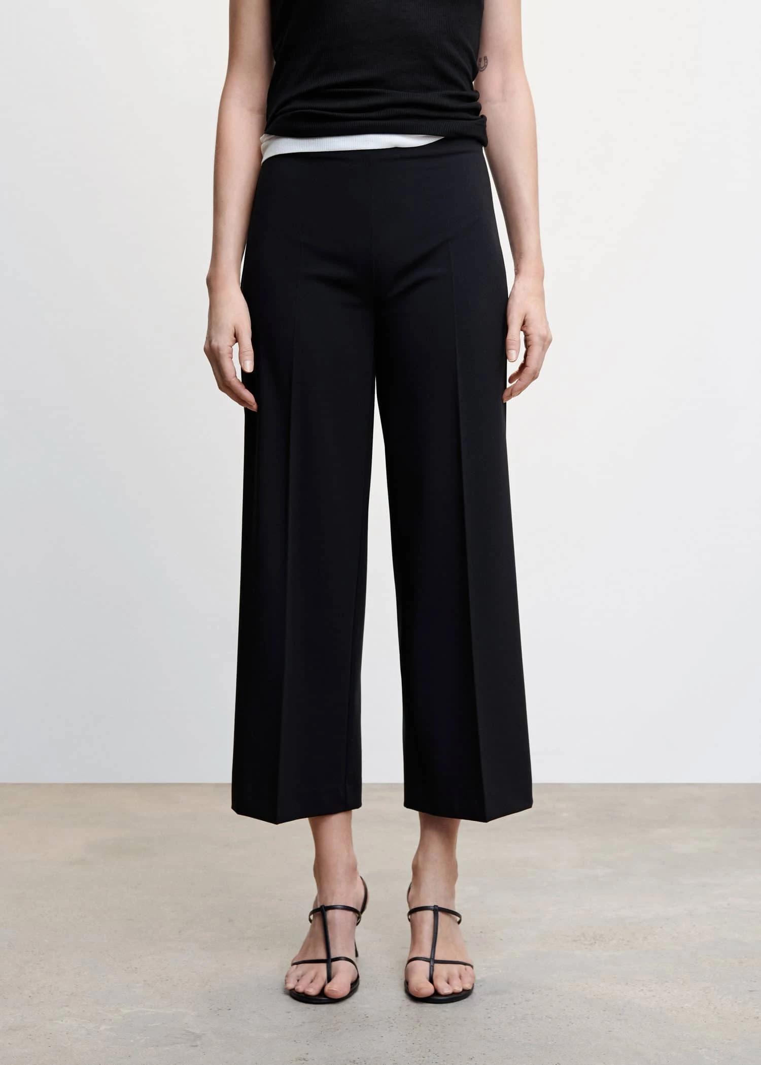 Pantalon Style Jupe-culotte Droit 1 Pantalon Style Jupe-culotte Droit