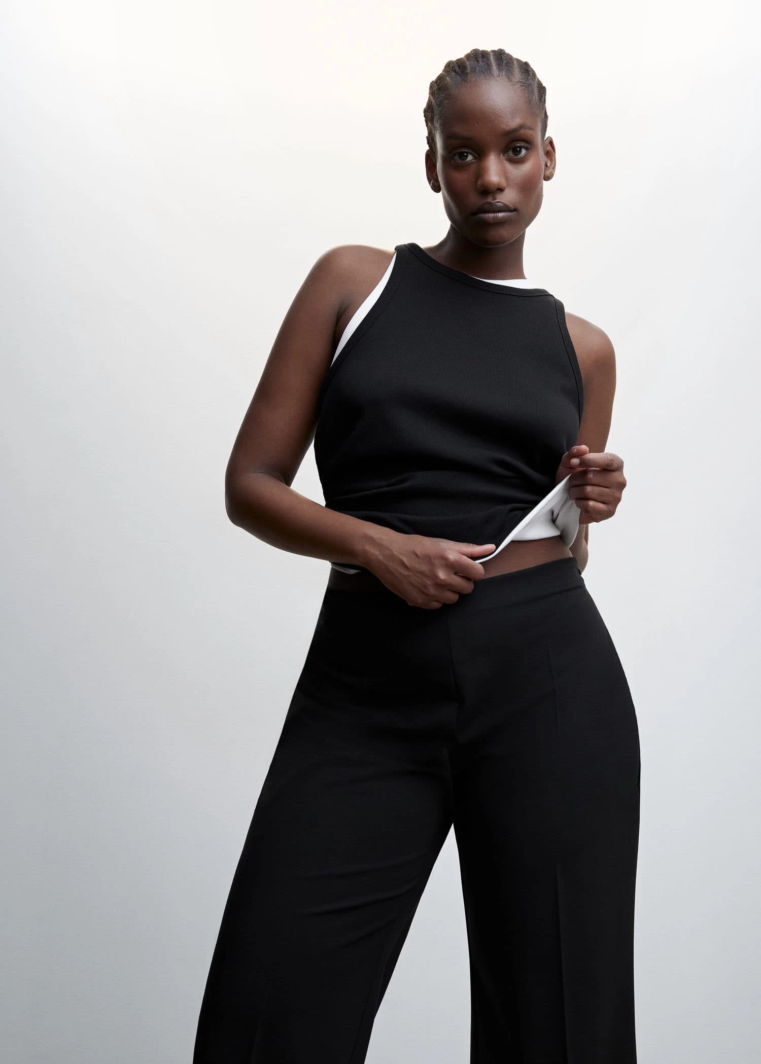 Pantalon Style Jupe-culotte Droit 8 Pantalon Style Jupe-culotte Droit – Image 8