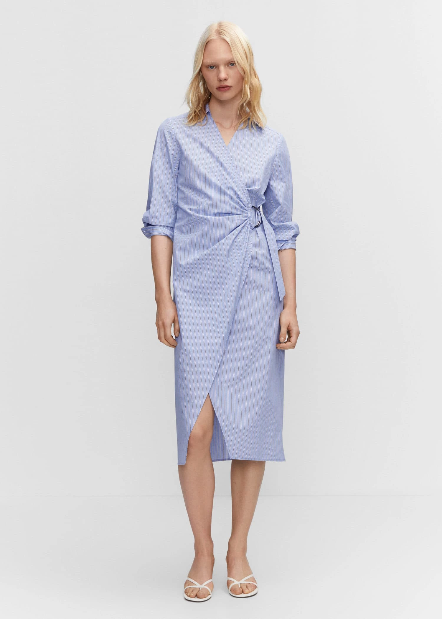 Robe Chemise Détail Métallique 2 Robe Chemise Détail Métallique – Image 2