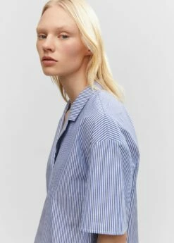 Chemise Rayures Manches Courtes -New Trendy Shop 57000158 56 D2