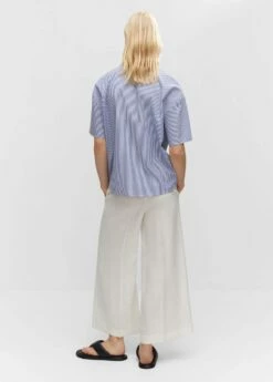 Chemise Rayures Manches Courtes -New Trendy Shop 57000158 56 R