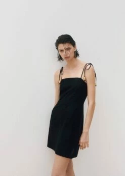 Robe Lin Détails Perles -New Trendy Shop 57000256 99 D6