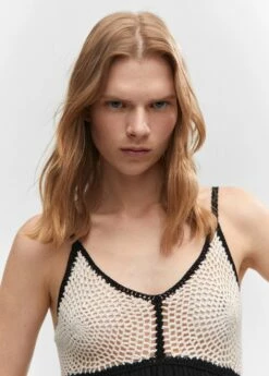 Robe Empiècement Crochet -New Trendy Shop 57000272 99 D1