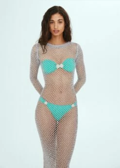 Robe Maille Métallisée