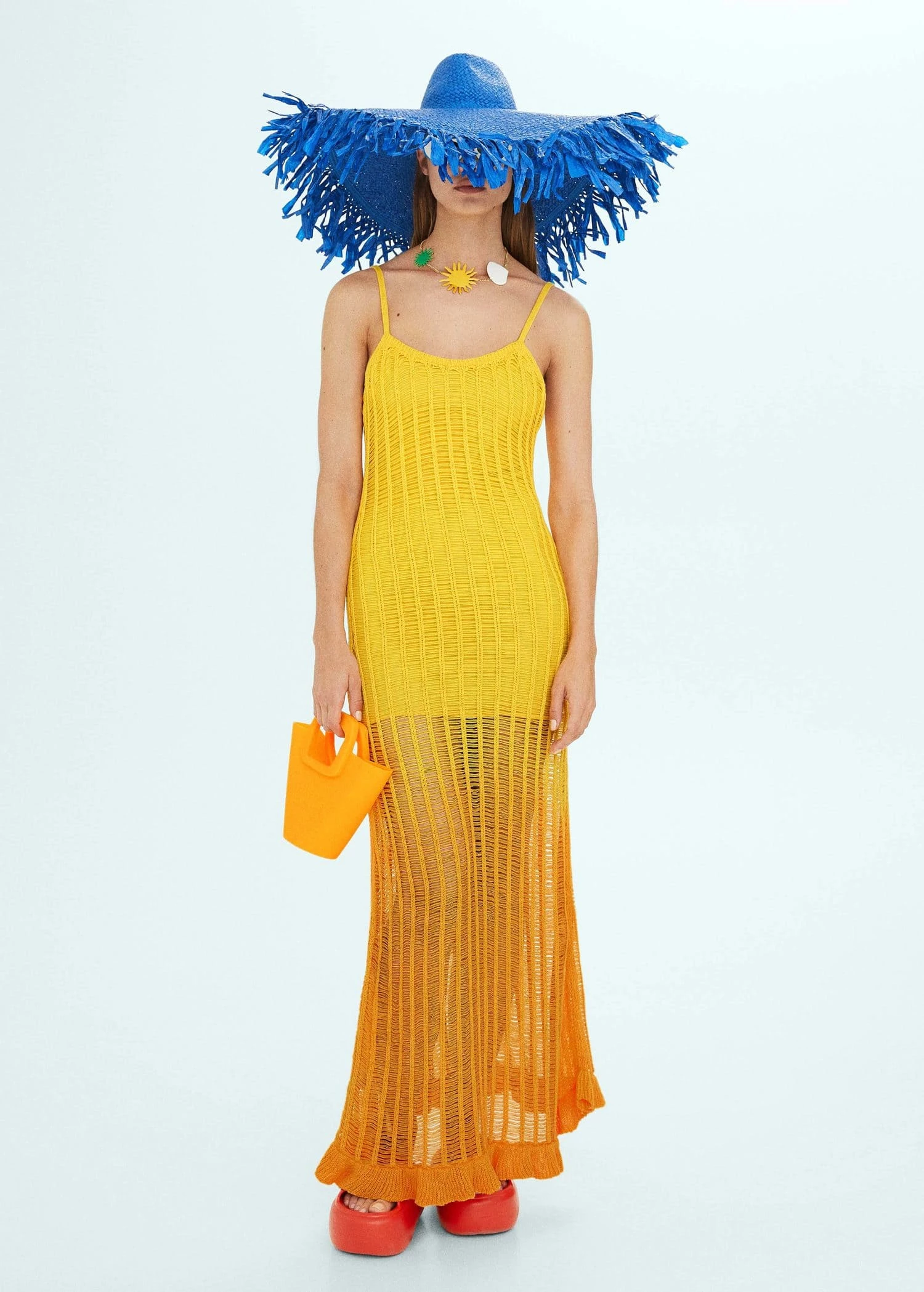 Robe Maille Empiècements Ajourés 2 Robe Maille Empiècements Ajourés – Image 2