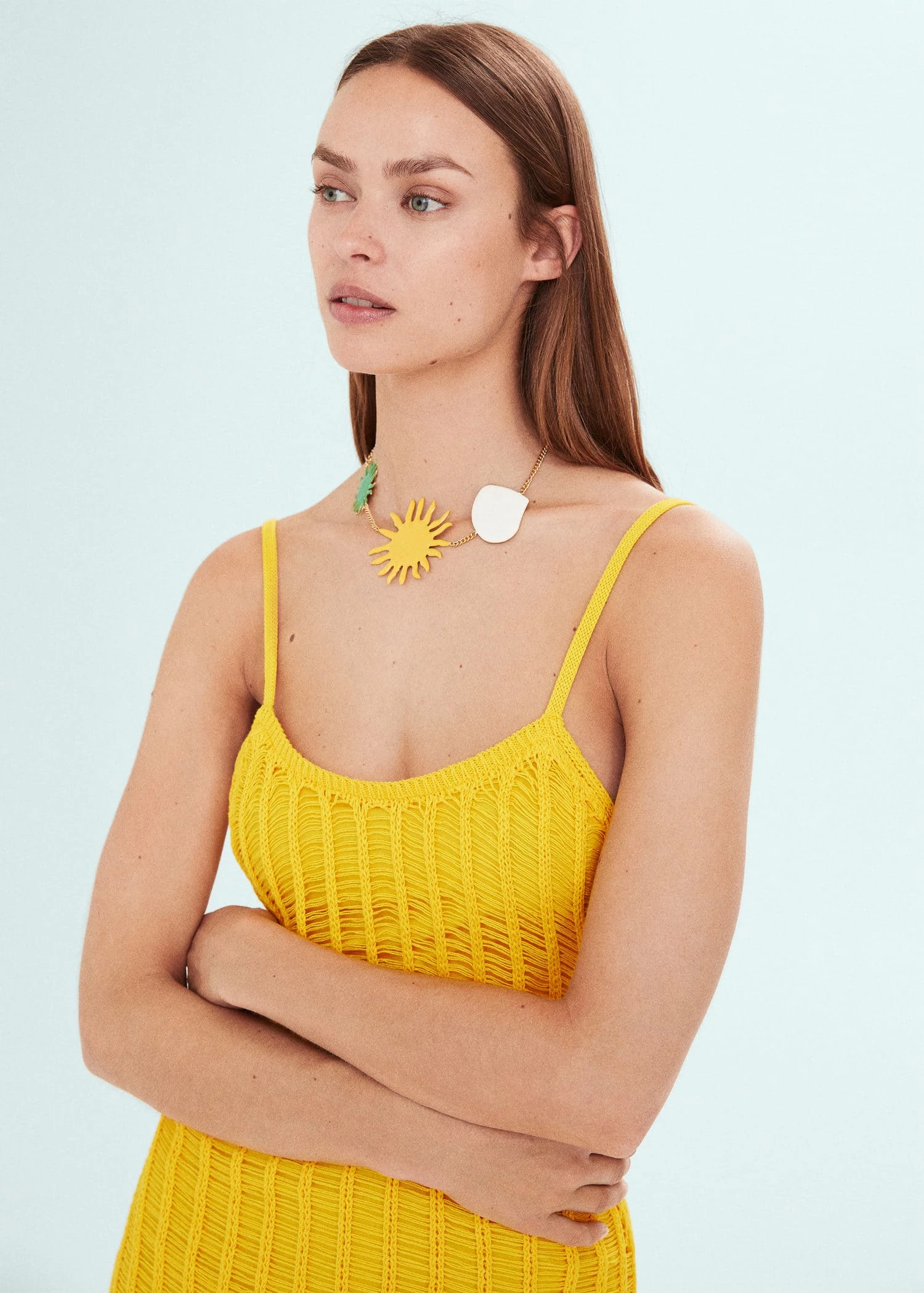 Robe Maille Empiècements Ajourés 4 Robe Maille Empiècements Ajourés – Image 4