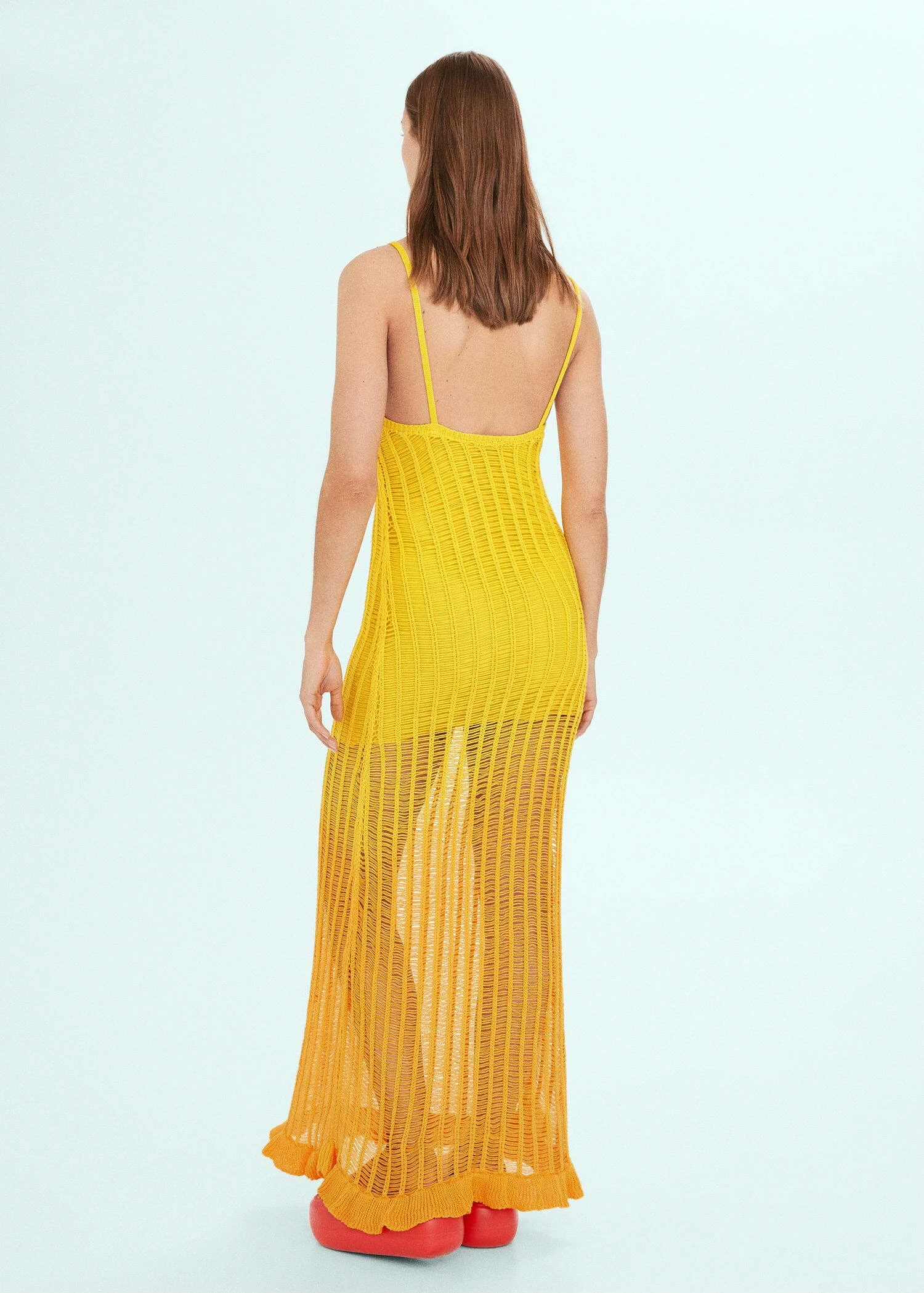 Robe Maille Empiècements Ajourés 3 Robe Maille Empiècements Ajourés – Image 3