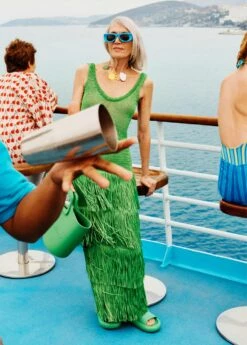 Robe Maille à Franges 25 Robe Maille à Franges -New Trendy Shop 57000405 43 D6