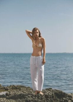 Pantalon Lin Nœud 13 Pantalon Lin Nœud -New Trendy Shop 57000900 01 D6