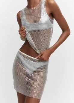 Jupe Maille Filet Strass 12 Jupe Maille Filet Strass -New Trendy Shop 57001030 01 D6