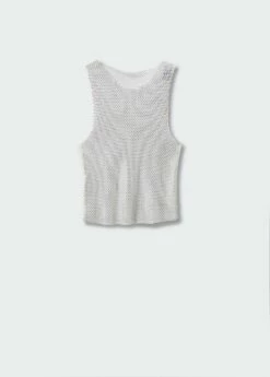 Top Maille Filet Détail Cristal -New Trendy Shop 57001045 01 B