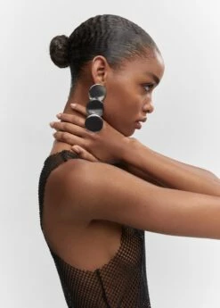 Top Maille Filet Détail Cristal -New Trendy Shop 57001045 99 D6