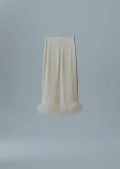 Pantalons Satiné Détail Plumes -New Trendy Shop 57001094 01 B