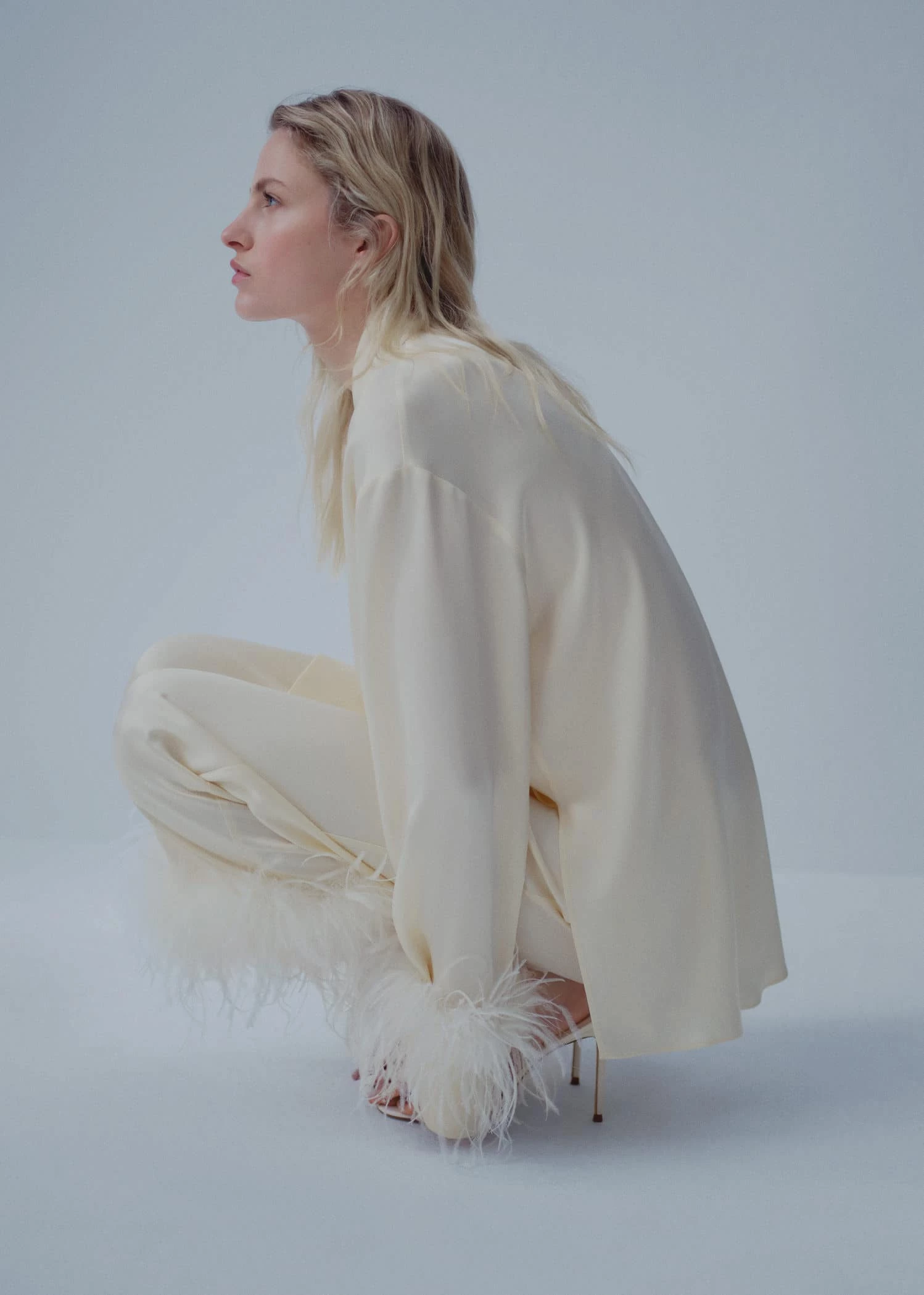 Chemise Satinée Détail Plumes 4 Chemise Satinée Détail Plumes – Image 4