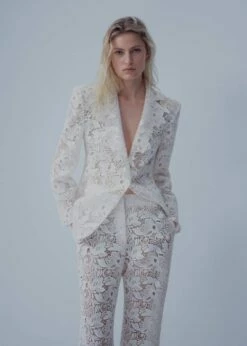 Pantalon Tailleur Guipure