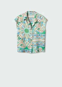 Chemise Satinée Imprimée 15 Chemise Satinée Imprimée -New Trendy Shop 57001111 02 B