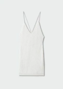 Robe Texture Dos Croisé -New Trendy Shop 57001142 02 B