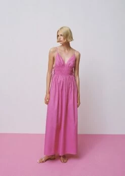 Robe Coton Nœuds Sur Les Côtés -New Trendy Shop 57002892 85 D6