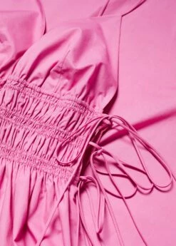 Robe Coton Nœuds Sur Les Côtés -New Trendy Shop 57002892 85 D8