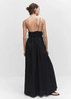 Robe Coton Nœuds Sur Les Côtés -New Trendy Shop 57002892 99 R