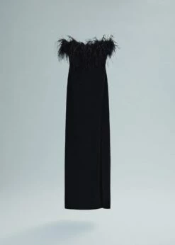 Robe Bustier Détail Plumes -New Trendy Shop 57005154 99 B