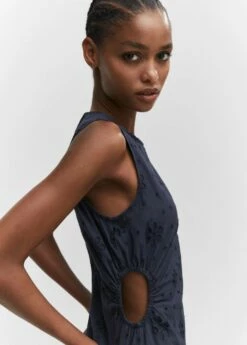 Robe Brodée Ouvertures Latérales 16 Robe Brodée Ouvertures Latérales -New Trendy Shop 57005795 56 D1