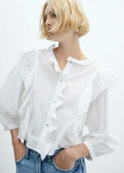 Blouse Volantée Dentelle -New Trendy Shop 57005992 01 D1
