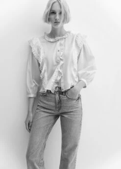 Blouse Volantée Dentelle -New Trendy Shop 57005992 01 D2