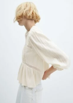 Blouse Brodée Manches Bouffantes 11 Blouse Brodée Manches Bouffantes -New Trendy Shop 57006001 05 D1