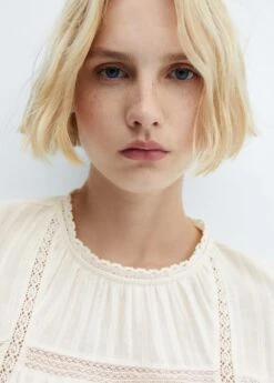 Blouse Brodée Manches Bouffantes 13 Blouse Brodée Manches Bouffantes -New Trendy Shop 57006001 05 D6