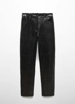 Pantalon Droit Effet Croco -New Trendy Shop 57007722 99 B