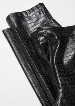 Pantalon Droit Effet Croco -New Trendy Shop 57007722 99 D8