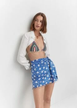 Minijupe Imprimée Perles -New Trendy Shop 57010081 52 D2