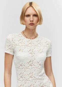 Robe Courte Guipure -New Trendy Shop 57010316 02 D1