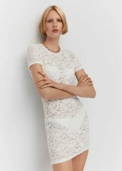 Robe Courte Guipure -New Trendy Shop 57010316 02 D2