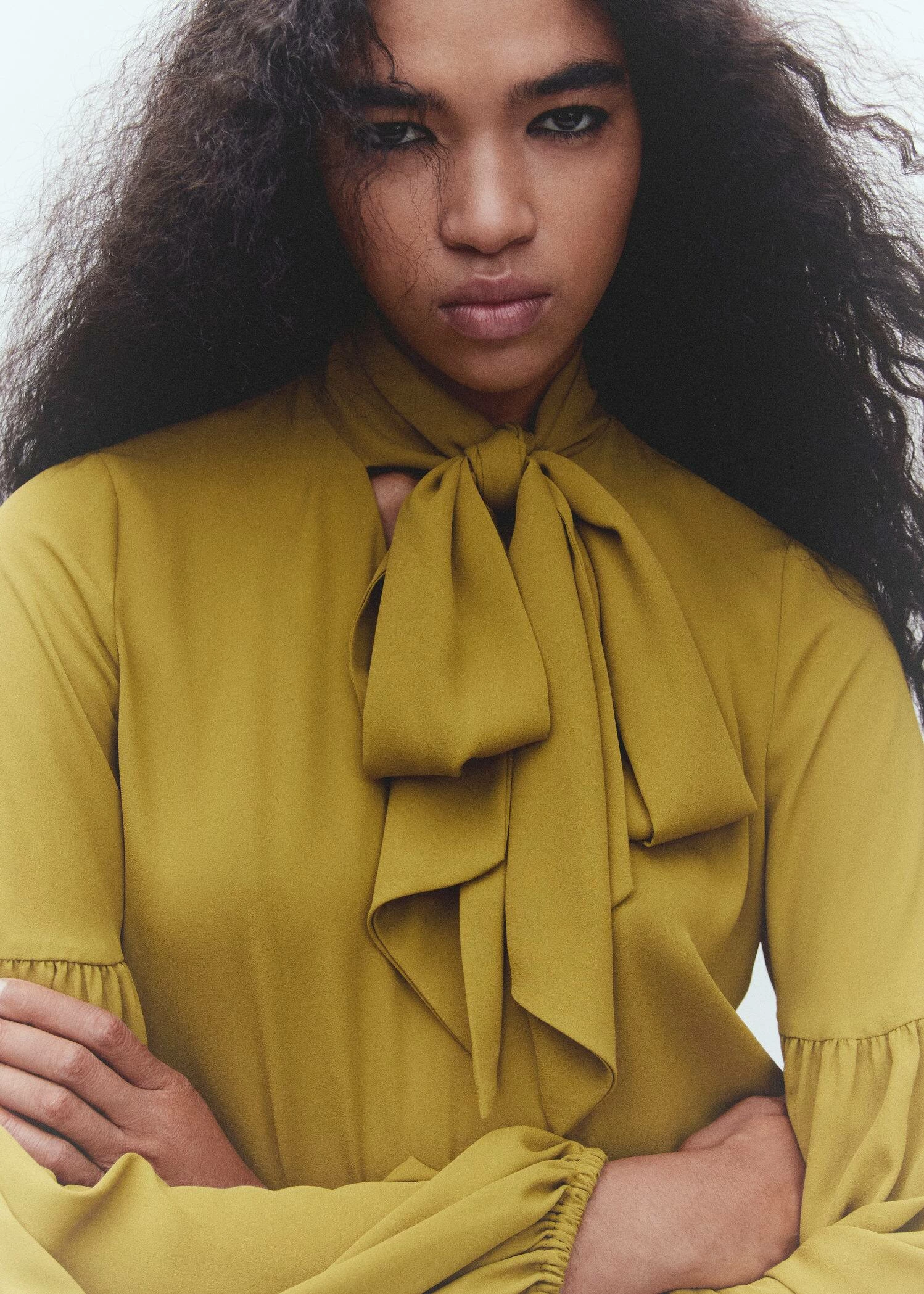 Blouse Lavallière Manches Bouffantes 5 Blouse Lavallière Manches Bouffantes – Image 5