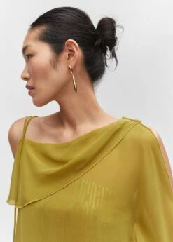 Blouse Asymétrique Nœuds -New Trendy Shop 57010737 36 D1