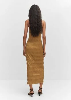 Robe Lurex Emmanchures Américaines -New Trendy Shop 57010753 CO R